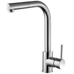 Trisen Era Brushed Nickel Pull Out Single Lever Kitchen Mixer