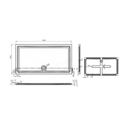 Essential Spring 1700 x 900mm White Rectangular Anti-Slip Shower Tray