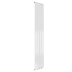 Reina Flat Vertical White Mild Steel Designer Single Radiator 1600 x 292mm