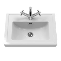 Nuie 500mm Classic 1TH Fireclay Furniture Basin