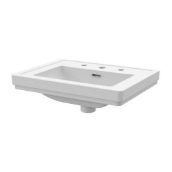 Nuie 500mm Classic 3TH Fireclay Furniture Basin