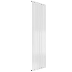 Reina Flat Vertical White Mild Steel Designer Single Radiator 1600 x 440mm