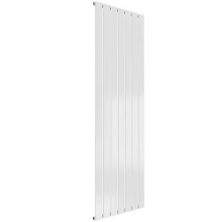 Reina Flat Vertical White Mild Steel Designer Single Radiator 1600 x 514mm