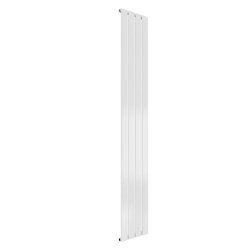 Reina Flat Vertical White Mild Steel Designer Single Radiator 1800 x 292mm