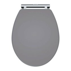 Nuie Classique Grey Round Quick Release Soft Close Toilet Seat