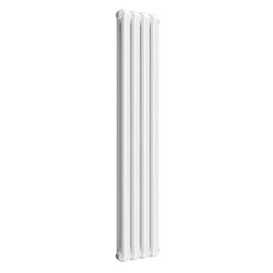 Reina Coneva Vertical White Mild Steel Designer Single Radiator 1500 x 300mm