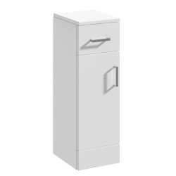 Nuie Mayford 250mm White Slim Cupboard Unit