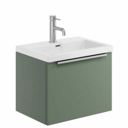 Scudo Muro Plus 500mm Reed Green Wall Mounted Vanity Unit and Basin