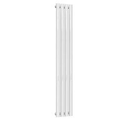 Reina Neva Vertical White Mild Steel Designer Single Radiator 1500 x 236mm