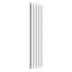 Reina Coneva Vertical White Mild Steel Designer Single Radiator 1500 x 370mm