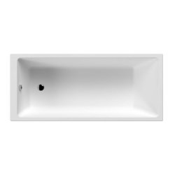 Nuie Thin Edge 1700 x 750mm Square Single Ended Bath