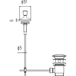 Nuie Slotted Basin Pop Up Waste