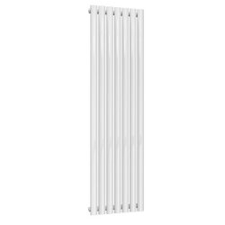 Reina Neva Vertical White Mild Steel Designer Single Radiator 1500 x 413mm