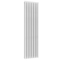 Reina Neva Vertical White Mild Steel Designer Single Radiator 1500 x 472mm