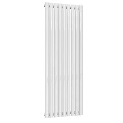 Reina Neva Vertical White Mild Steel Designer Single Radiator 1500 x 531mm