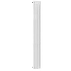 Reina Neva Vertical White Mild Steel Designer Single Radiator 1800 x 236mm