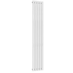 Reina Neva Vertical White Mild Steel Designer Single Radiator 1800 x 295mm