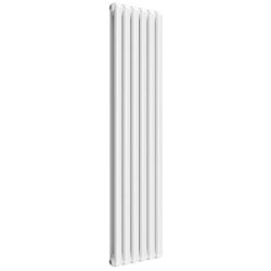 Reina Coneva Vertical White Mild Steel Designer Single Radiator 1800 x 440mm