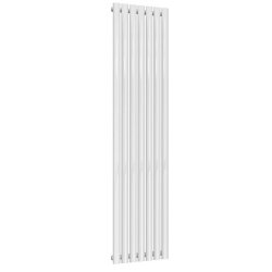 Reina Neva Vertical White Mild Steel Designer Single Radiator 1800 x 413mm