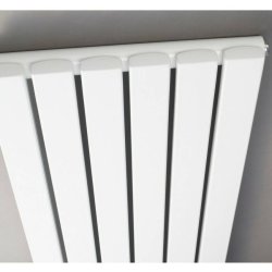 Nuie Sloane White 1500 x 354mm Vertical Single Panel Radiator