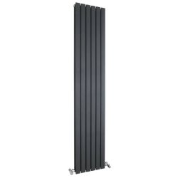 Nuie Sloane Anthracite 1800 x 354mm Vertical Double Panel Radiator