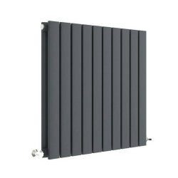 Nuie Sloane Anthracite 600 x 586mm Horizontal Double Panel Radiator