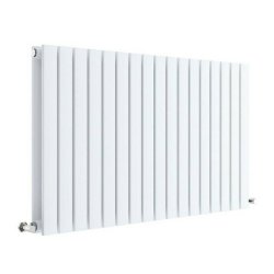 Nuie Sloane White 600 x 992mm Horizontal Double Panel Radiator