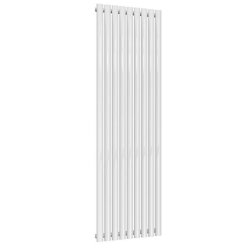 Reina Neva Vertical White Mild Steel Designer Single Radiator 1800 x 531mm