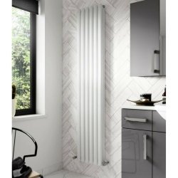 Nuie Revive White 1800 x 354mm Vertical Double Panel Radiator