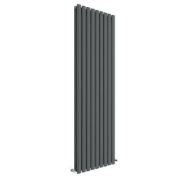 Nuie Revive Anthracite 1800 x 528mm Vertical Double Panel Radiator