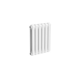 Reina Coneva Horizontal White Mild Steel Designer Single Radiator 550 x 440mm