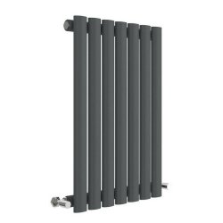 Nuie Revive Anthracite 600 x 412mm Horizontal Single Panel Radiator