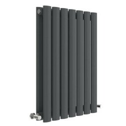 Nuie Revive Anthracite 600 x 412mm Horizontal Double Panel Radiator