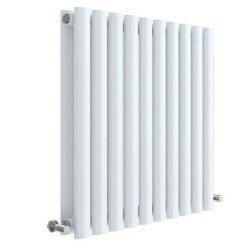 Nuie Revive White 600 x 586mm Horizontal Double Panel Radiator