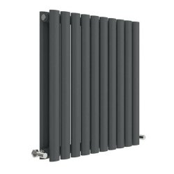 Nuie Revive Anthracite 600 x 586mm Horizontal Double Panel Radiator