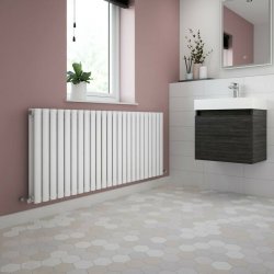 Nuie Revive White 600 x 1398mm Horizontal Double Panel Radiator