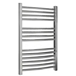 Nuie Bridge Chrome 700 x 500mm Curved Ladder Towel Rail