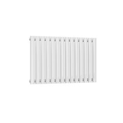 Reina Neva Horizontal White Mild Steel Designer Single Radiator 550 x 826mm