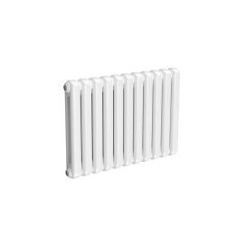 Reina Coneva Horizontal White Mild Steel Designer Single Radiator 550 x 790mm