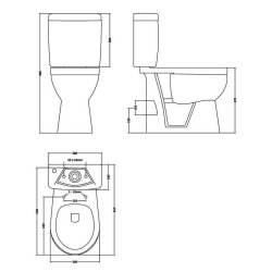 Nuie Doc M Single Flush Comfort Height Pan and Cistern