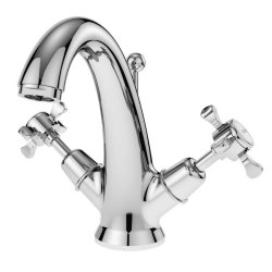 Nuie Selby Chrome Traditional Mono Basin Mixer