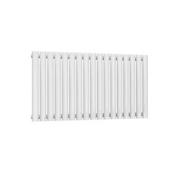 Reina Neva Horizontal White Mild Steel Designer Single Radiator 550 x 1003mm