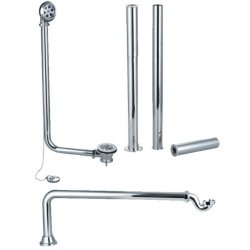 Beaufort Chrome Roll Top Bath Waste Pack