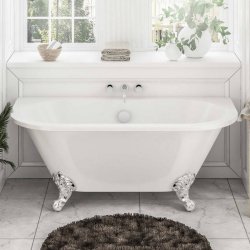 Beaufort Mortlake White 1500 x 740mm Freestanding Bath