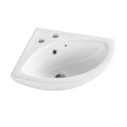 Kartell Proton 520mm 2TH Wall Hung Corner Basin