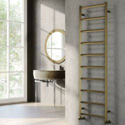 Kartell Alberta 800 x 500mm Bronze Aluminium Heated Towel Rail