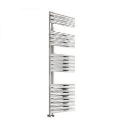 Reina Scalo Brushed Stainless Steel Designer Towel Rail 826 x 500mm