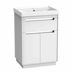 Tavistock Acumen 600mm Gloss White Freestanding Vanity Unit and Basin