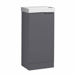 Tavistock Cadence 400mm Storm Grey Cloakroom Unit