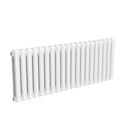 Reina Coneva Horizontal White Mild Steel Designer Single Radiator 550 x 1420mm